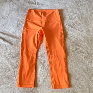 Lululemon Athletica Vibrant Orange Leggings